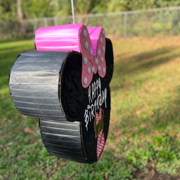 Kids Black & Pink Minnie-Inspired Birthday Piñata - Picture 4 of 6
